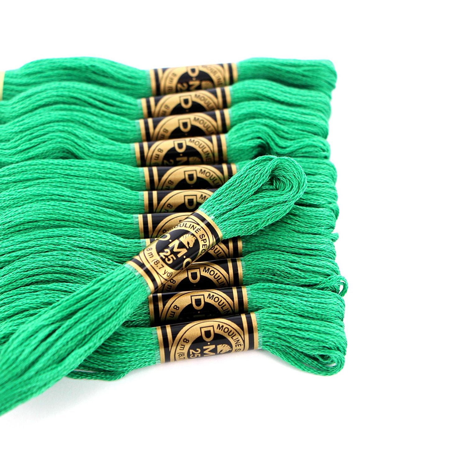 DMC à 6 brins fil à broder en coton 8 m (8.7 yd), vert