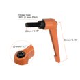 thumbnail image 2 of Unique Bargains 4 Pack M10 x 25mm Male Threaded Stud Adjustable Clamping Lever Handle Bolt Knob Orange, 2 of 6