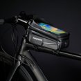 thumbnail image 3 of Waterproof Phone Mount Bags Front Frame Tube Bag with Touchscreen Phone Holder Case Cycling Bike Tool Storage Bag Pack, 3 of 7