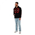 thumbnail image 5 of Deadpool Classic Logo Zip-Up Hoodie with Sleeve Print-Medium, 5 of 5