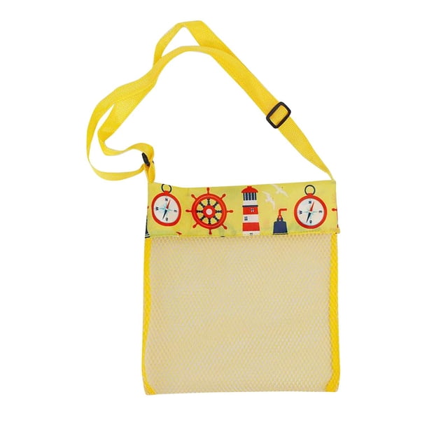 Birdeem Sac de Plage pour Enfants Sac de Rangement pour Jouets Sac en Filet Petit Sac