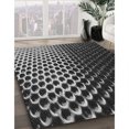 thumbnail image 3 of Ahgly Company Tapis d'Intérieur Lavables en Machine, Ronds, Transitionnels, Zone Grise de Minuit, Ronds de 6 Pi, 3 of 7