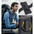 thumbnail image 4 of KOMI for Google Pixel 8 Case, with HD Tempered Glass Screen Protector, Heavy Duty Shockproof Drop Protective Rugged Tough Durable Phone Cover with Belt Clip-Dark Blue, 4 of 5