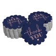thumbnail image 1 of Inkdotpot 100 Pack Thank You Bridal Shower Favor Paper Tags Craft Real Rose Gold Foil Hang Tags, 1 of 6