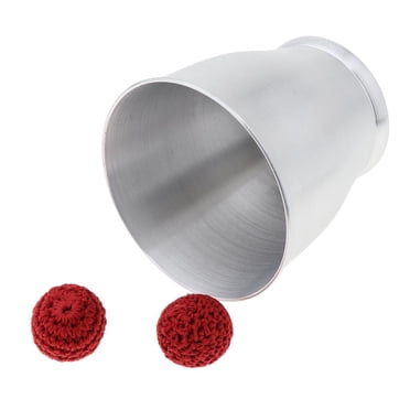 Aluminum Chop Cup Large Size Tricks Cup And Balls, Close Up Props With Magnetism Tricks
