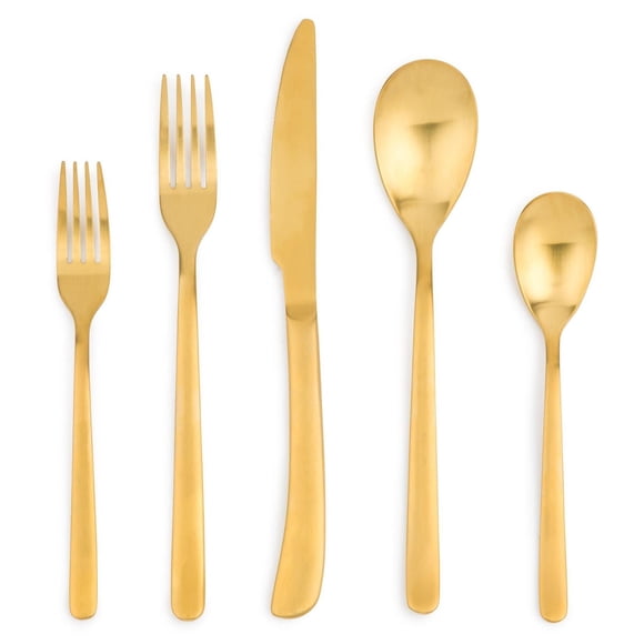 Thyme & Table Royal Gold 20-Piece Flatware Set, Service for 4