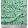 thumbnail image 1 of Soimoi Tissu Poly Georgette Imprimé Floral Fleur au Mètre 42 Pouces de Large, 1 of 5