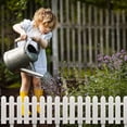 thumbnail image 1 of White Plastic Garden Fence Edging for Lawns and Flowerbeds, Modular Picket Fence Design for Plant Borders, Weather-Resistant Material for Yard Landscaping, 1 of 6