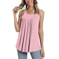 thumbnail image 1 of LSLJS Débardeurs pour Femmes Blouse d'Été Décontractée Sans Manches pour Femmes Hauts à Col Rond T-Shirt Uni Gilet pour Femmes, 1 of 6