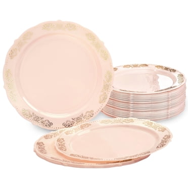 OCCASIONS FINEST PLASTIC TABLEWARE Disposable Plates for Parties, Weddings, Birthday's, New year, Christmast