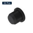 thumbnail image 4 of Uxcell 32Pcs Black Rubber Stopper, 10.5m Plug Holes for 10-10.3mm/0.4-0.41" Hole, 4 of 6