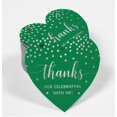 thumbnail image 2 of Inkdotpot Pack Of 100 Real Silver Foil Paper Tags Thanks For Celebrating With Me Birthday Favor Hang Tags, 2 of 6