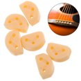 thumbnail image 2 of KAKOWELY 12 Pcs Plastic Guitar String Ties Bridge Beads 3 Holes Guitar String Bridgebeads Guitar String Fasteners For Acoustic Classical Guitar Nylon String Guitar Ukulele Beige, 2 of 5