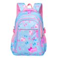 thumbnail image 1 of Student Backpack Bow Print Waterproof Smooth Zipper Bookbag Handbag Pencil Bag for Primary School Students, 1 of 10