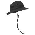 thumbnail image 2 of Chapeau de Chasse en Sergé Lavé avec Cordon - Noir, Grand, 2 of 2