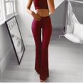 thumbnail image 2 of Leggings Élastiques Unis pour Femmes, 2 of 5