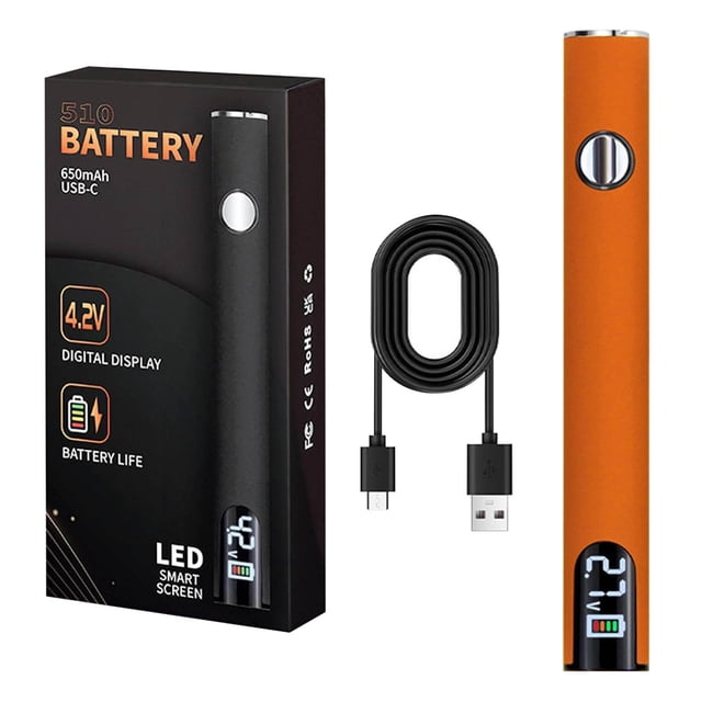 Tyidzon Amélioration de la Maison Stylo à Souder USB Rechargeable 650mAh avec Affichage Numérique LED Température Réglable Batterie Filetée 510 pour Appareil Ménager Trousse Électronique avec Connexion