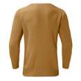 thumbnail image 5 of MIASHUI Men's Fall Winter Pullover V-Neck Solid Color Cardigan Knit Shirt Jacket Long Sleeve Comfort Khaki,XXL, 5 of 5