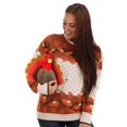 thumbnail image 3 of 3D Turkey Ugly Holiday Sweater for Adults, 3 of 8
