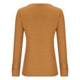 thumbnail image 5 of AherBiu Hauts à Manches Longues pour Femmes, Côtelés, Extensibles, Ajustés, Col Rond, Couche de Base, T-Shirts, Tunique, Chemisier, 5 of 5