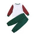 thumbnail image 3 of goowrom Kids Cartoon Car Print O-Neck Long Sleeve Tops+ Solid Color Long Pants, 3 of 7