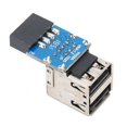 thumbnail image 3 of 9PIN To 2 USB2.0 PC Carte Mère USB Adaptateur d'Extension Accessoires d'Ordinateur, 3 of 8