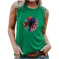 thumbnail image 2 of EQWLJWE Débardeurs Sans Manches pour Femmes Débardeurs d'Été pour Femmes Femmes Col Rond Imprimé Décontracté Ample Hauts Chandail Sans Manches T-shirt, 2 of 6