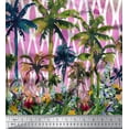 thumbnail image 3 of oneOone Silk Tabby Fabric Geometric|Tree & Floral Panel Printed Craft Fabric BTY 42 Inch Wide, 3 of 3