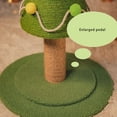 thumbnail image 4 of Christmas Tree Cat Scratching Post, 18.5" / 25.5" Tall Christmas Cat Tree for Indoor Cats with Sisal Rope & Teaser Balls, Interactive Cute Cat Scratcher for Large, 4 of 7