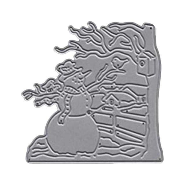 The Christmas Card,Metal Christmas Embossing Stencil for Card Album Scrapbooking,DIY Punch Steel Die for Hand Embossing,Create Unique Shapes for Greeting Cards Invitations Crafts