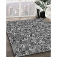 thumbnail image 3 of Ahgly Company Machine Washable Indoor Round Transitional Grey Gray Area Rugs, 3' Round, 3 of 7