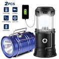thumbnail image 1 of CUITING Lanterns  Camping Lantern  Solar Lantern Flashlights Charging for Phone  Rechargeable Led Camping Lantern  Collapsible & Portable for Emergency  Hurricanes  Power Outage  Storm (B, 1 of 9
