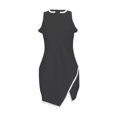 thumbnail image 4 of Ketyyh-chn99 Robes pour Femmes Robe d'Été Robe Extensible Robe T-shirt Décontractée Robes à Manches Longues Robe Boho de Plage Noir, TG, 4 of 4