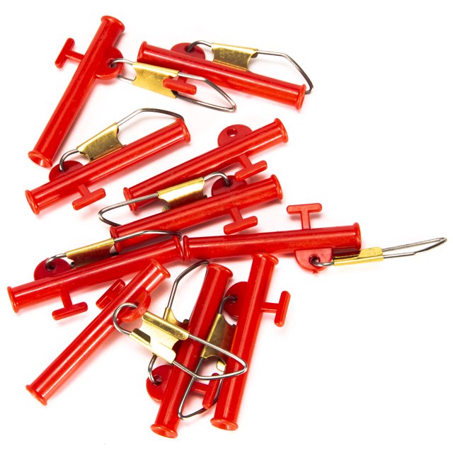 Labymos 10pcs 1.6 Inch Fishing Sliders Fishing Accessories