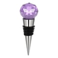 thumbnail image 2 of WIFKLSIIPG Diamond Stainless Steel Champagne Stopper Sparkling Bottle Plug Sea(Purple), 2 of 3