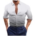 thumbnail image 1 of Birdeem Chemises pour Hommes Manches Longues Boutonnées Mode Décontractée Imprimée Bouton Col Rabattu Chemise Chemise Hauts Été Chemises Manches Longues pour Hommes, 1 of 4