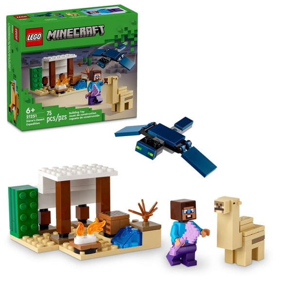 LEGO Minecraft L’expédition de Steve dans le désert 21251 Ensemble de construction (75 pièces)
