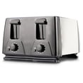thumbnail image 1 of Brentwood – Grille-pain 4 tranches , noir, 1 of 5