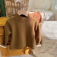 thumbnail image 2 of T-shirts Garçons Automne Hiver Col Trutle à Manches Longues Pull Basique Vert Armée 12-18 Mois, 2 of 5