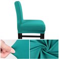 thumbnail image 4 of PiccoCasa Stretch Spandex Bar Stool Cover for Short Back Chair Turquoise 2, 4 of 8