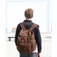 thumbnail image 4 of High Capacity Canvas Vintage Backpack - for School Travel 12-15", 4 of 6