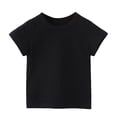 thumbnail image 1 of Birdeem T-Shirt en Coton à Manches Courtes Uni Confortable pour Tout-Petit Garçon Fille, 1 of 5