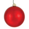 thumbnail image 1 of Vickerman N590603DSV Boule Décorative Rouge Brillante Résistante aux UV et Incassable, 2,4 Po - 24 par Sac, 1 of 2