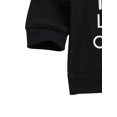 thumbnail image 4 of goowrom Kids Boys Letter Print Long Sleeve Hooded Pullover+ Ripped Jeans, 4 of 6