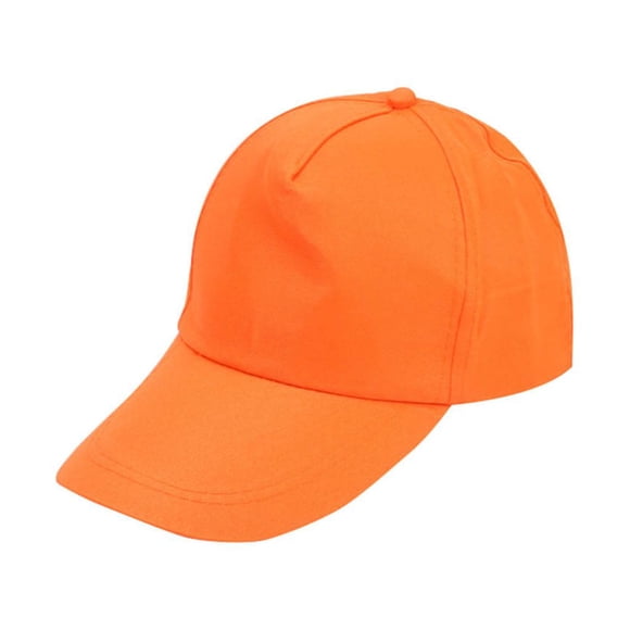 Under $5 Baseball Caps Orange Women Hat Unisex Hat Solid Color Polyester Hat Fashion Hat