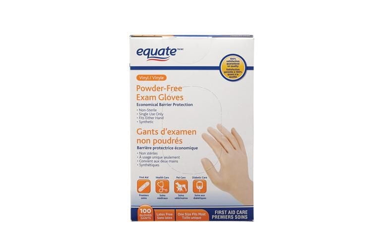 Equate Vinyl Powder-Free Exam Gloves