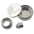 thumbnail image 1 of Yeacher Ensemble de 12 Pcs d'Anneaux à Mousse avec Boîte de Rangement Biscuits de Noël Emporte-Pièces Moules Ensemble Acier Inoxydable Taille Différente Emporte-Pièce Rond pour Biscuits Biscuits pour Fête Dessert Restaurant Gadgets de Cuisine, 1 of 8