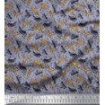 thumbnail image 1 of Soimoi Polyester Crepe Fabric Leaves & Leopard Animal Print Fabric by The Yard 52 Inch Wide, 1 of 1