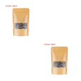 thumbnail image 4 of Transemion 10pcs Snack Bags Kraft Paper Window Paper Window Candy Bags Sealing Portable Cookie Bread Pouches 16*22 2Set, 4 of 6