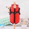 thumbnail image 3 of Pet Dog Jacket With Harness Windproof Winter Pet Dog Padded Coat Clothes, 3 of 6